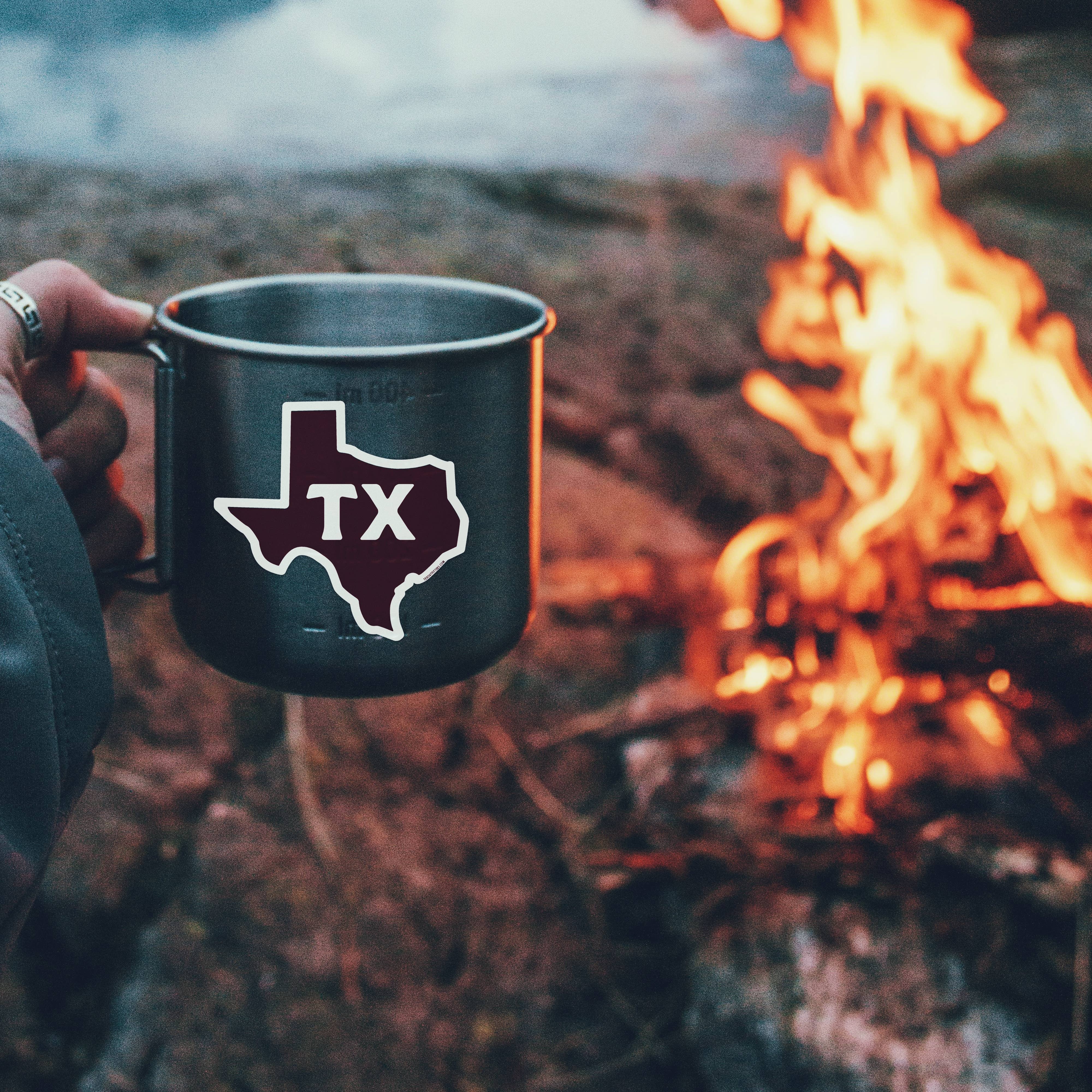 Texas Maroon Sticker