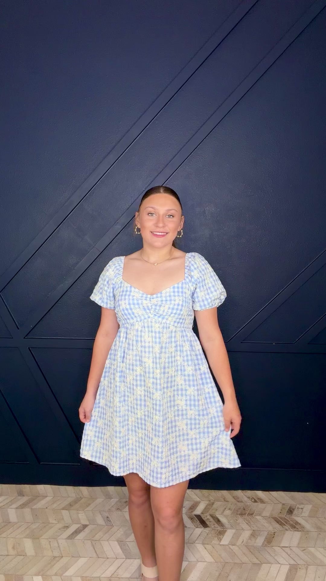 Gingham Mini Dress