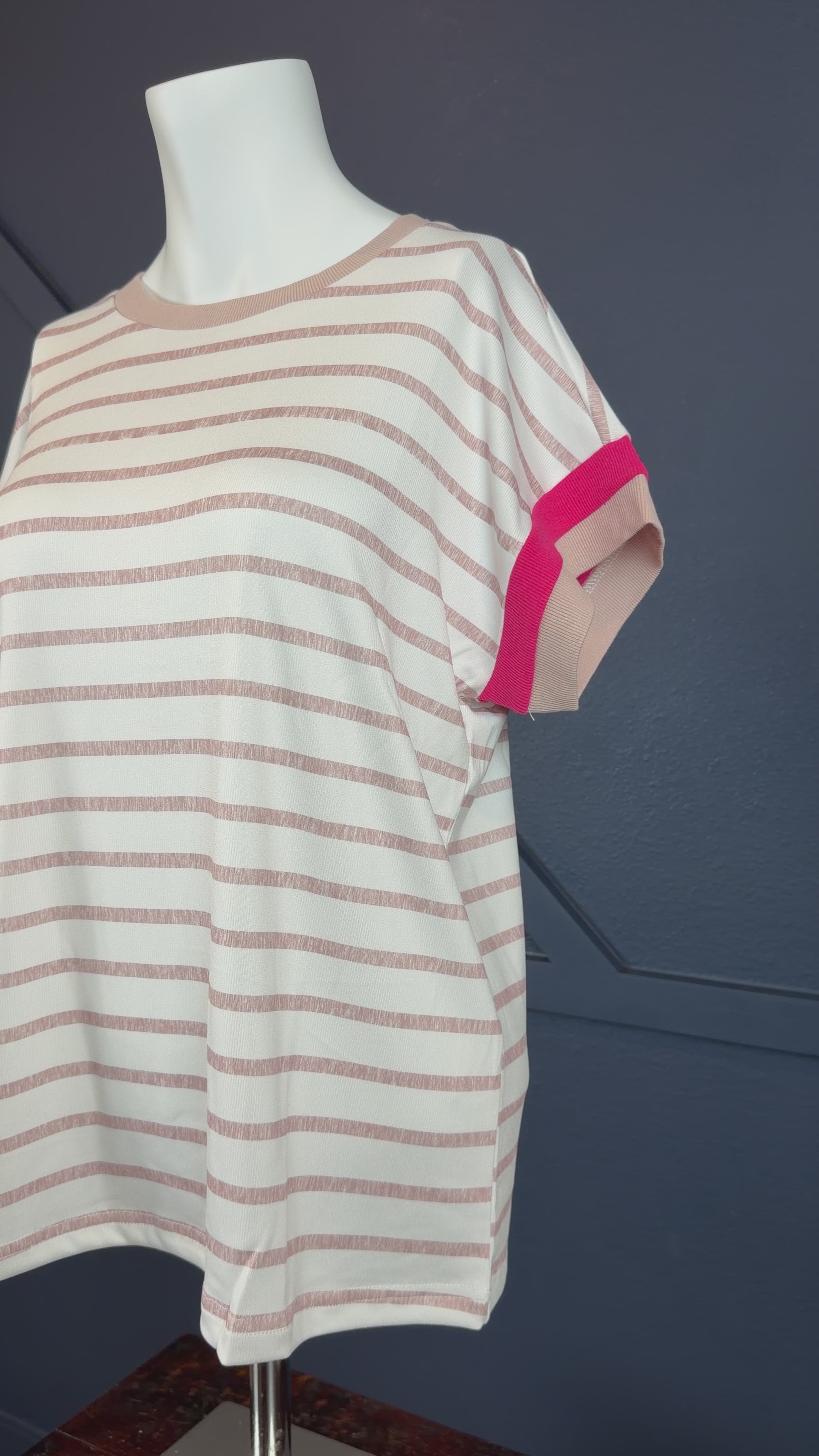 Striped Color Block T-Shirt